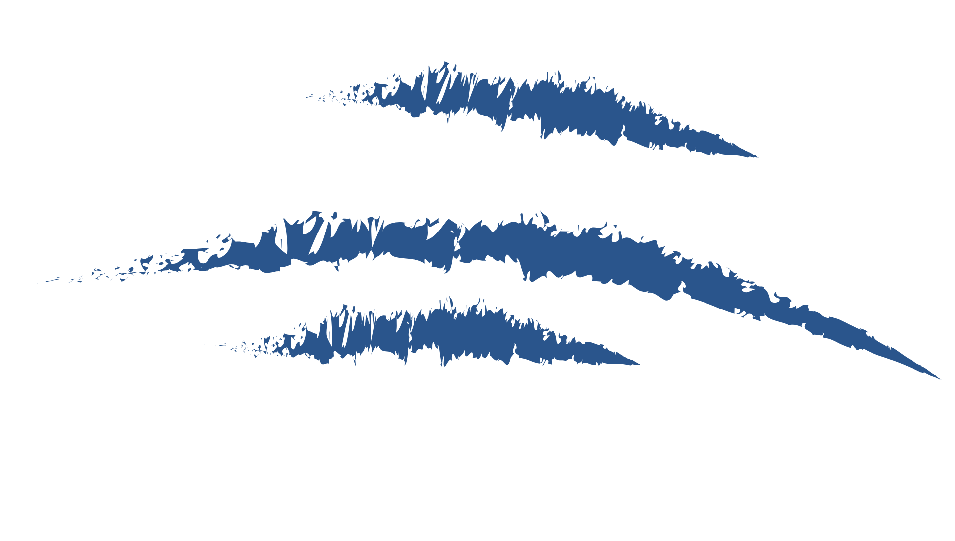 Marca de garra azul